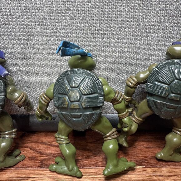 Lot Of 3 Vintage TMNT Figures Original Teenage Mutant Ninja Turtles Figures - Picture 6 of 7